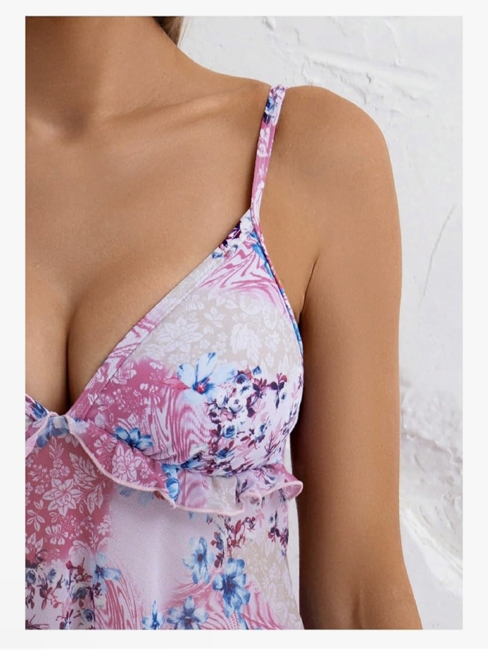 SOLY HUX Floral Tankini Swimsuit #1272 - Picture 7 of 9